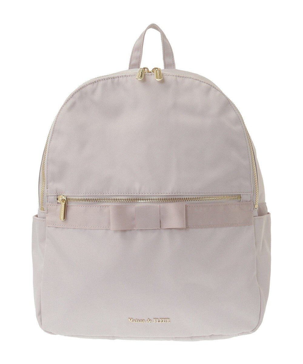 Maison de FLEUR 撥水加工オペラリボンリュック 