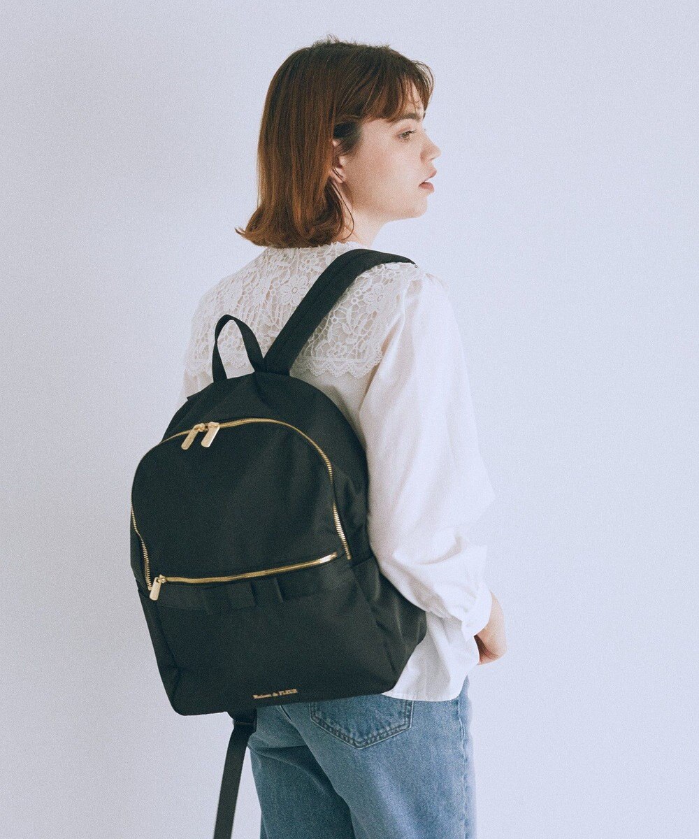 Maison de FLEUR 撥水加工オペラリボンリュック 