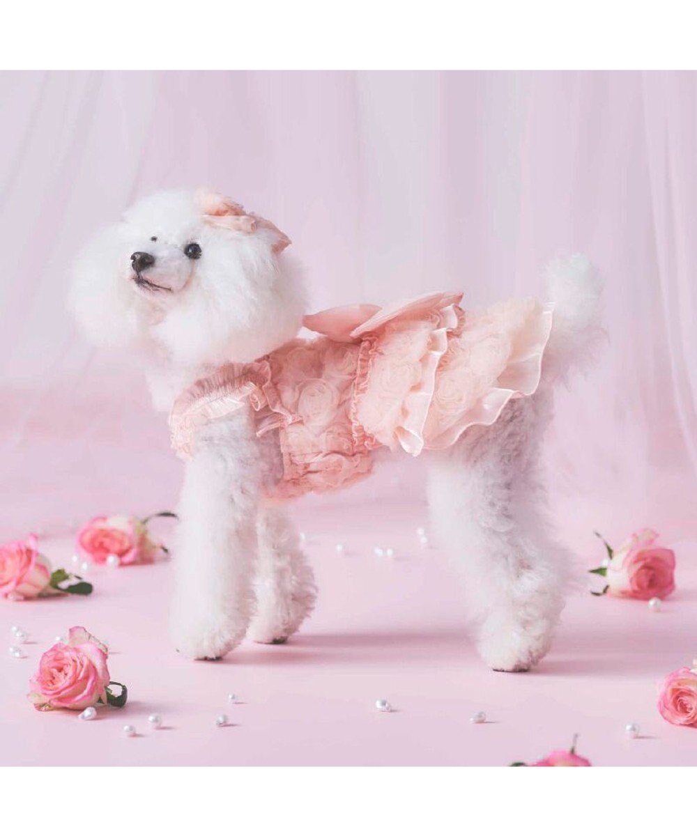 PET PARADISE cherircouture メニ―ローズ ワンピース ピンク 小型犬 