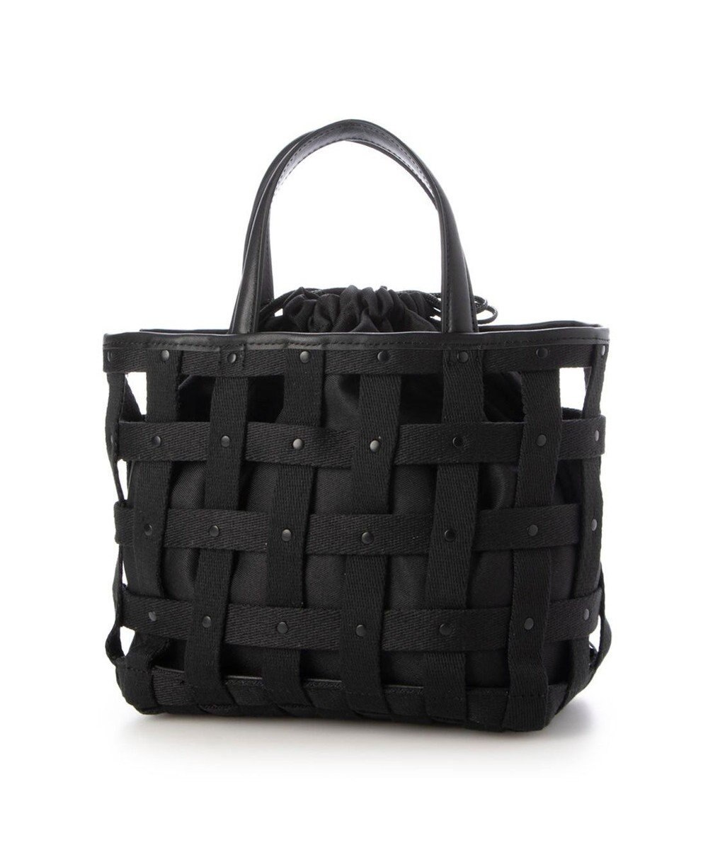 UNBILLION ペルケ perche / テープ透かし格子トートバッグS 