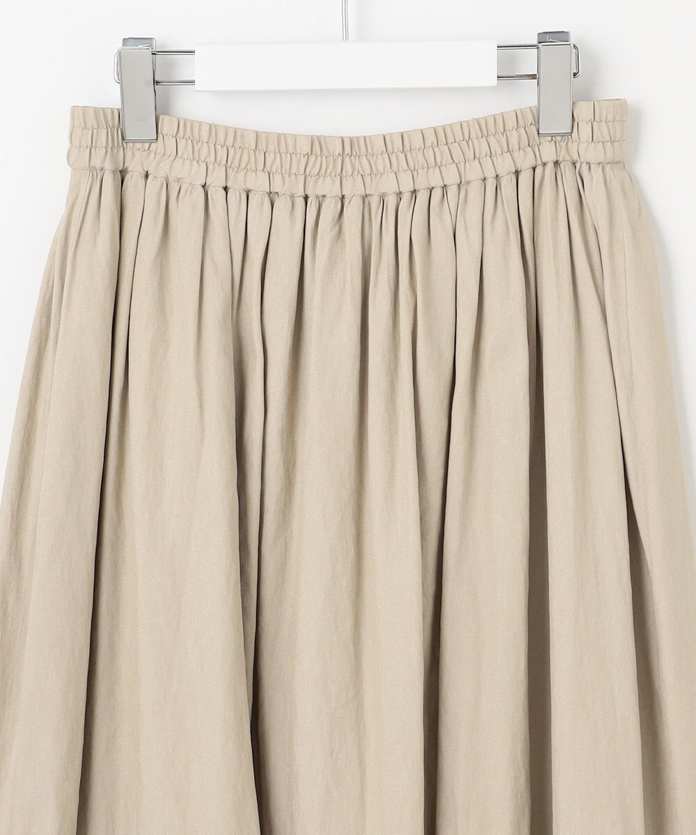 J.PRESS LADIES 【洗える】シャンブレーツイル ティアード スカート 