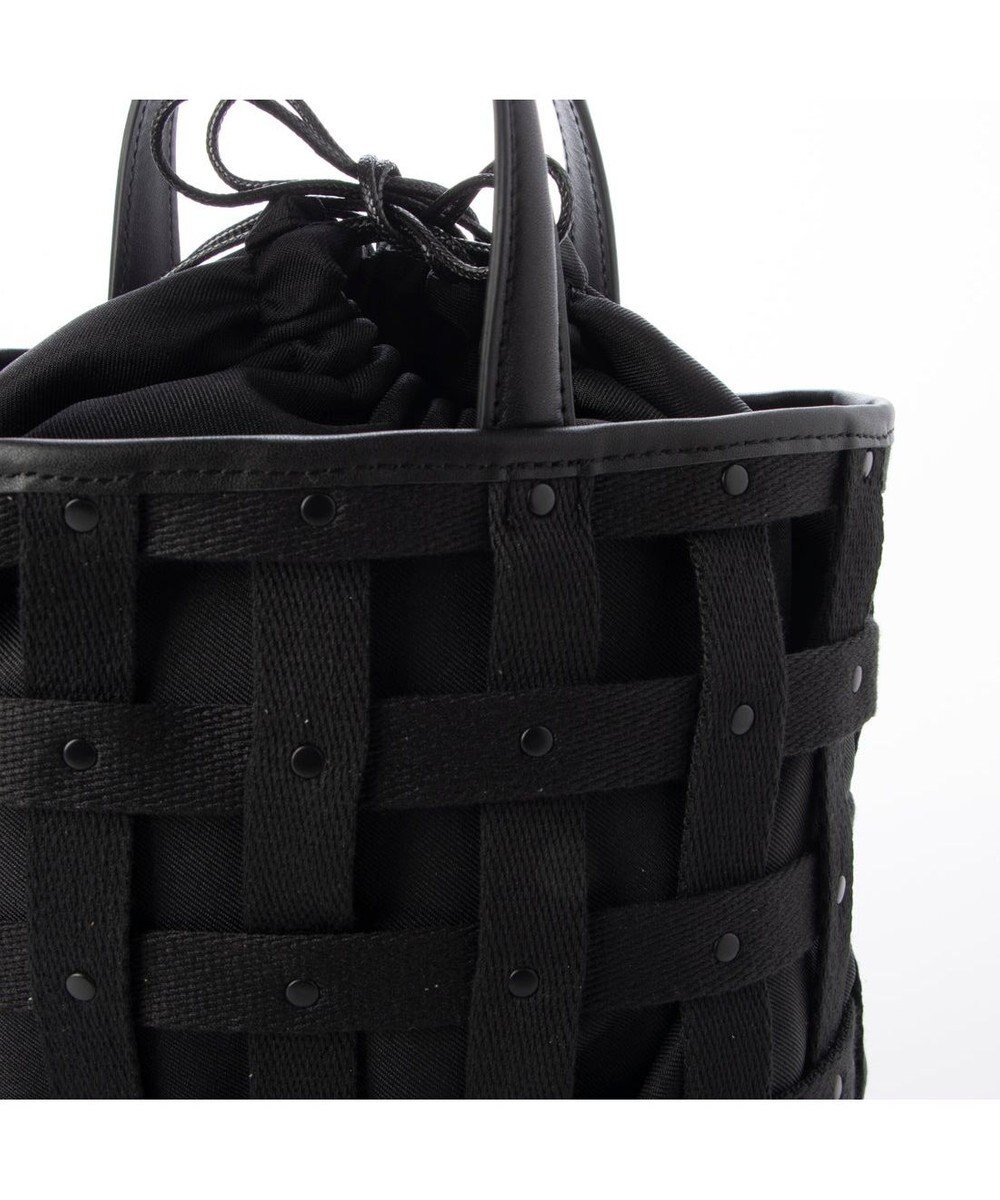 UNBILLION ペルケ perche / テープ透かし格子トートバッグS 