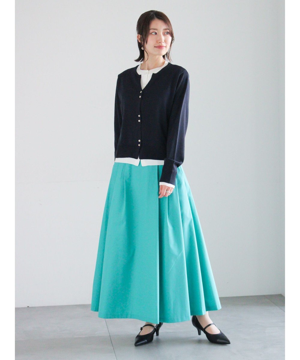 Te chichi タイプライタータックフレアスカート 