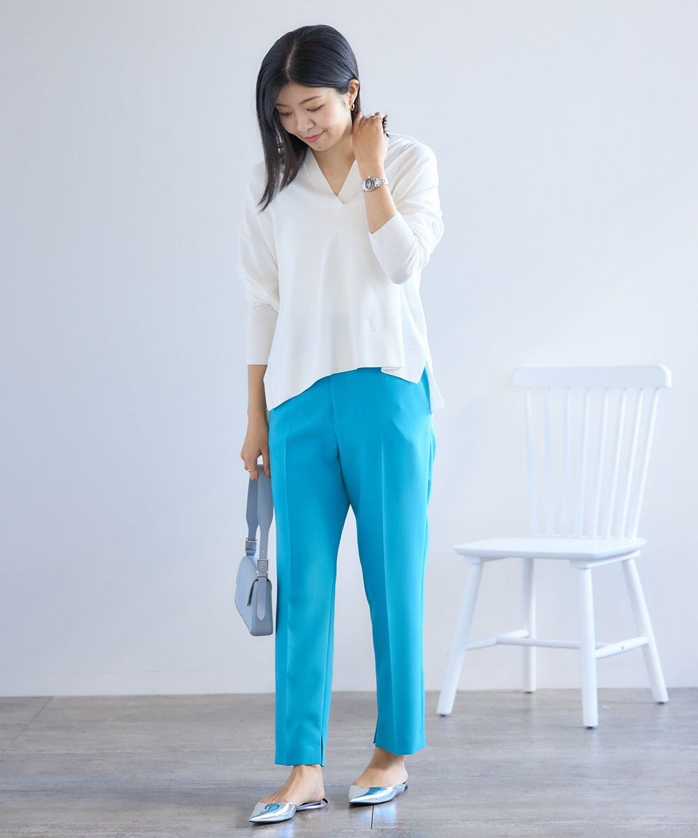 UNFILO ハイウエストテーパードパンツ 