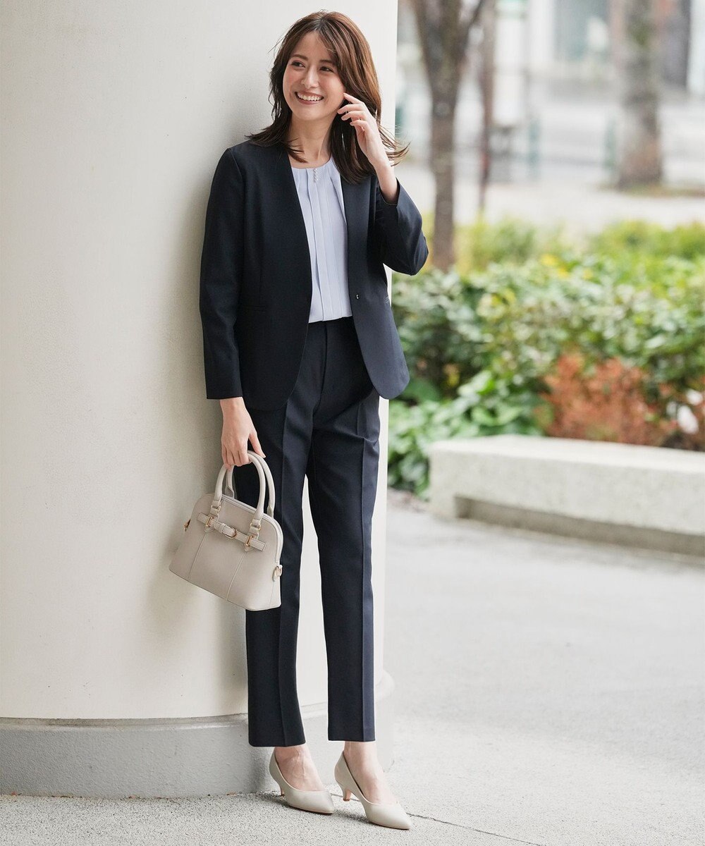 ANY SIS スマートビューティストレッチカラーレス ジャケット 