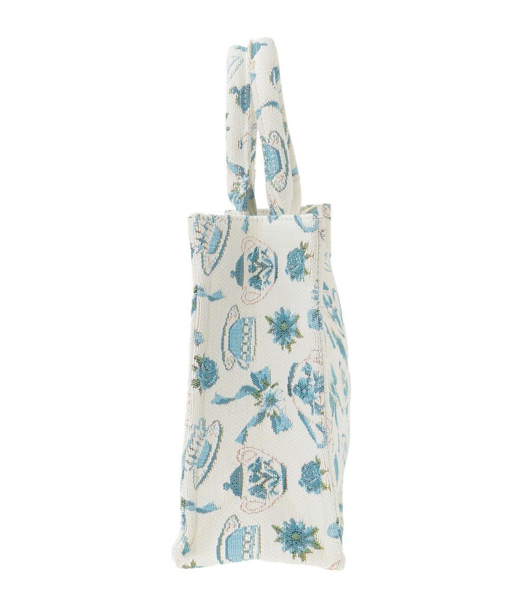 Maison de FLEUR ティーカップ柄ゴブランスクエアトートバッグ 