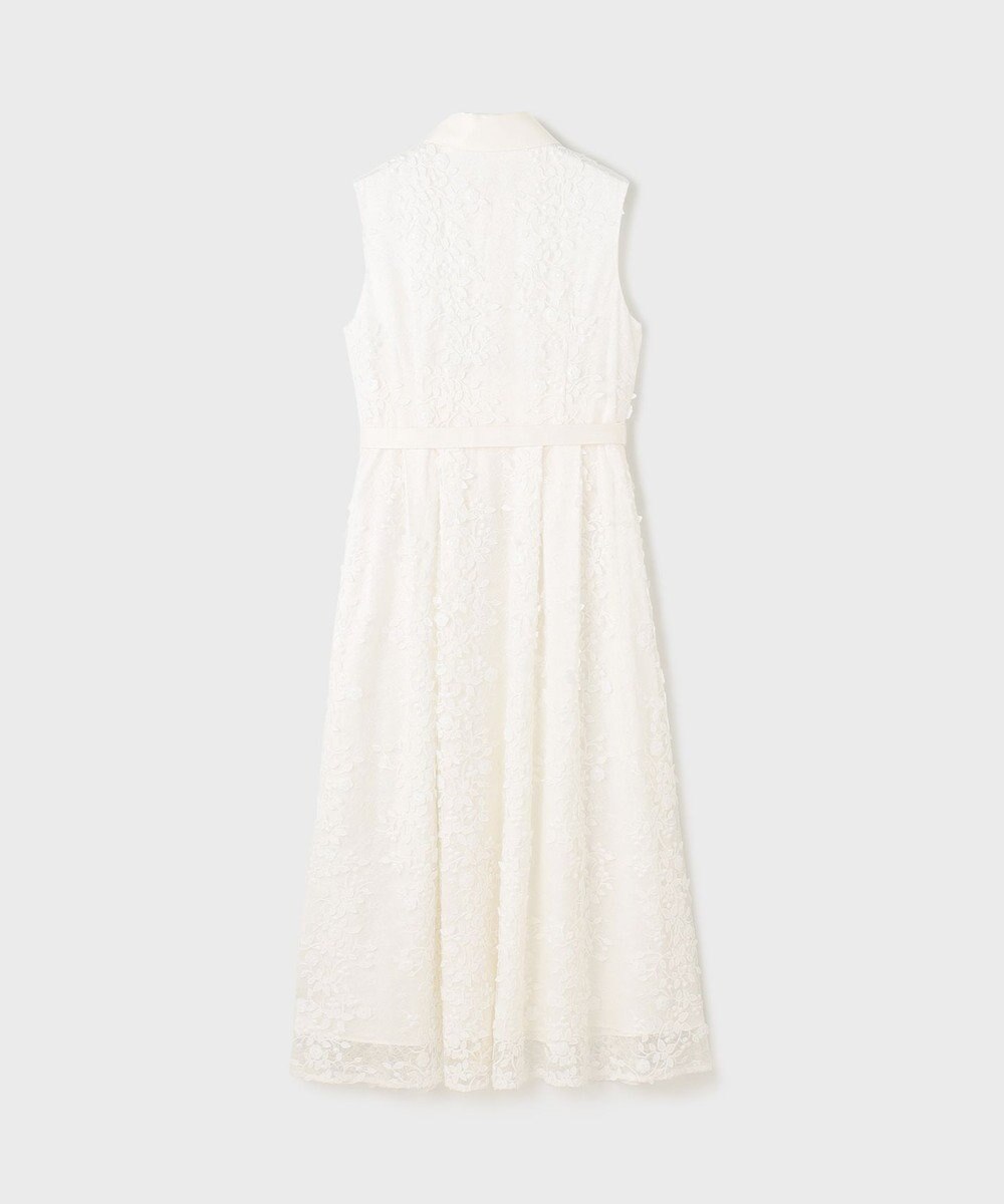GRACE CONTINENTAL フラワーライン刺繍ワンピース 