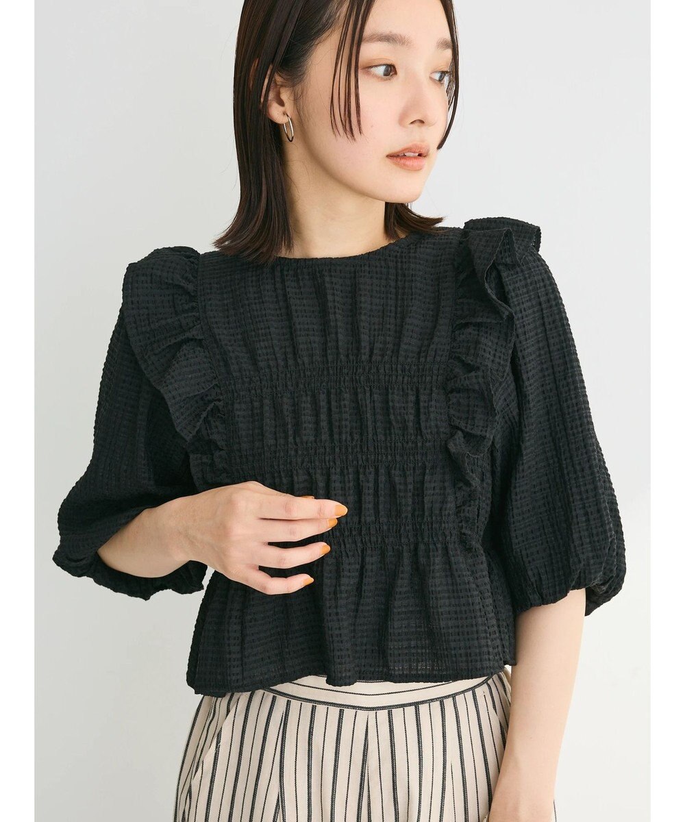 Green Parks ・ＥＬＥＮＣＡＲＥ　ＤＵＥ　シャドーチェックブラウス 