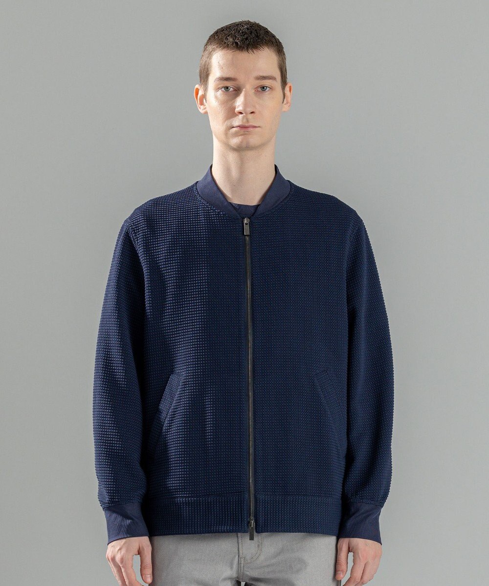 JOSEPH HOMME 新色追加【オリジナル素材/シワになりにくい】ライトタックジャージー ジップアップブルゾン 