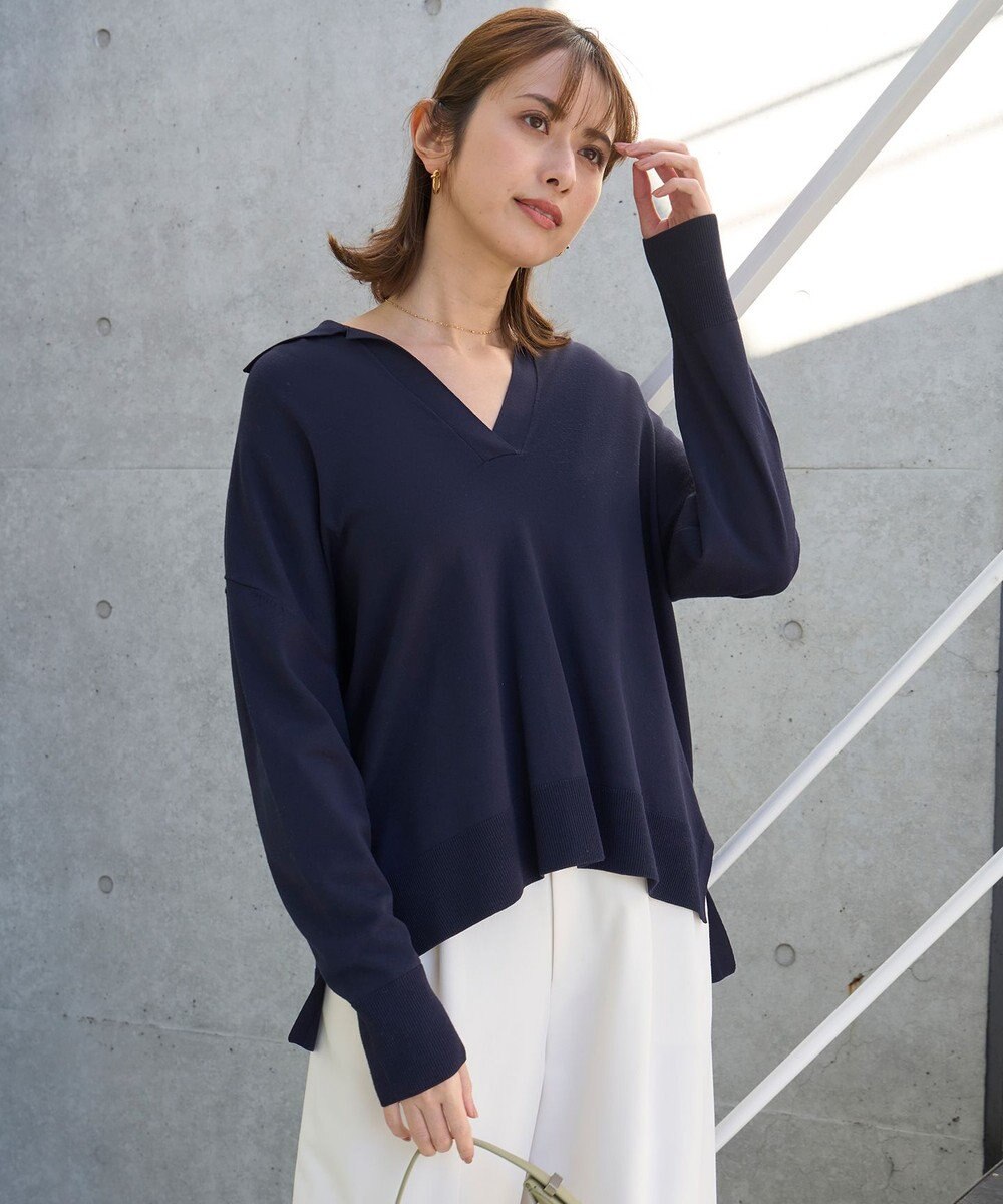 UNFILO マイビューティ スキッパーニット 