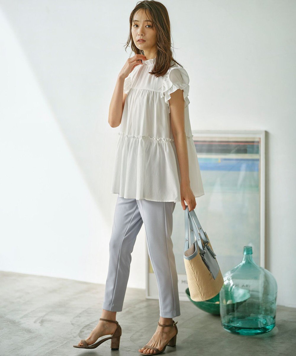 組曲 【接触冷感・吸湿冷感・UVカット】スタイルアップジャージー パンツ 