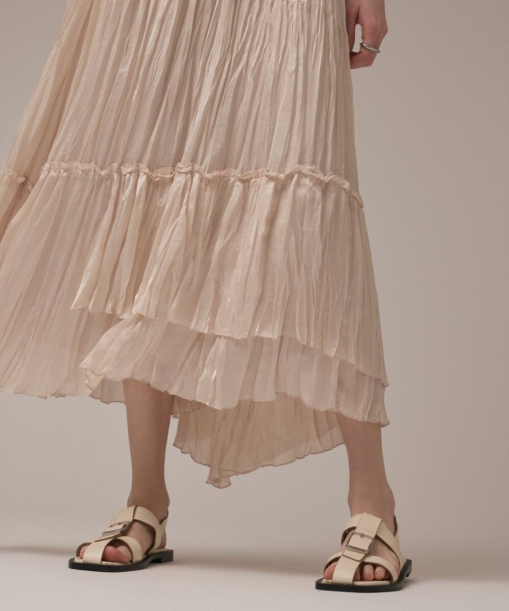 GRACE CONTINENTAL ワッシャープリーツスカート 