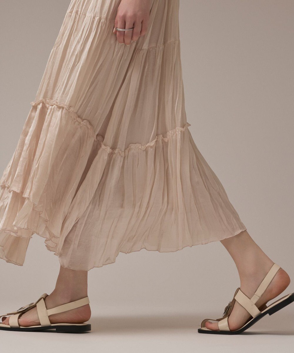 GRACE CONTINENTAL ワッシャープリーツスカート 