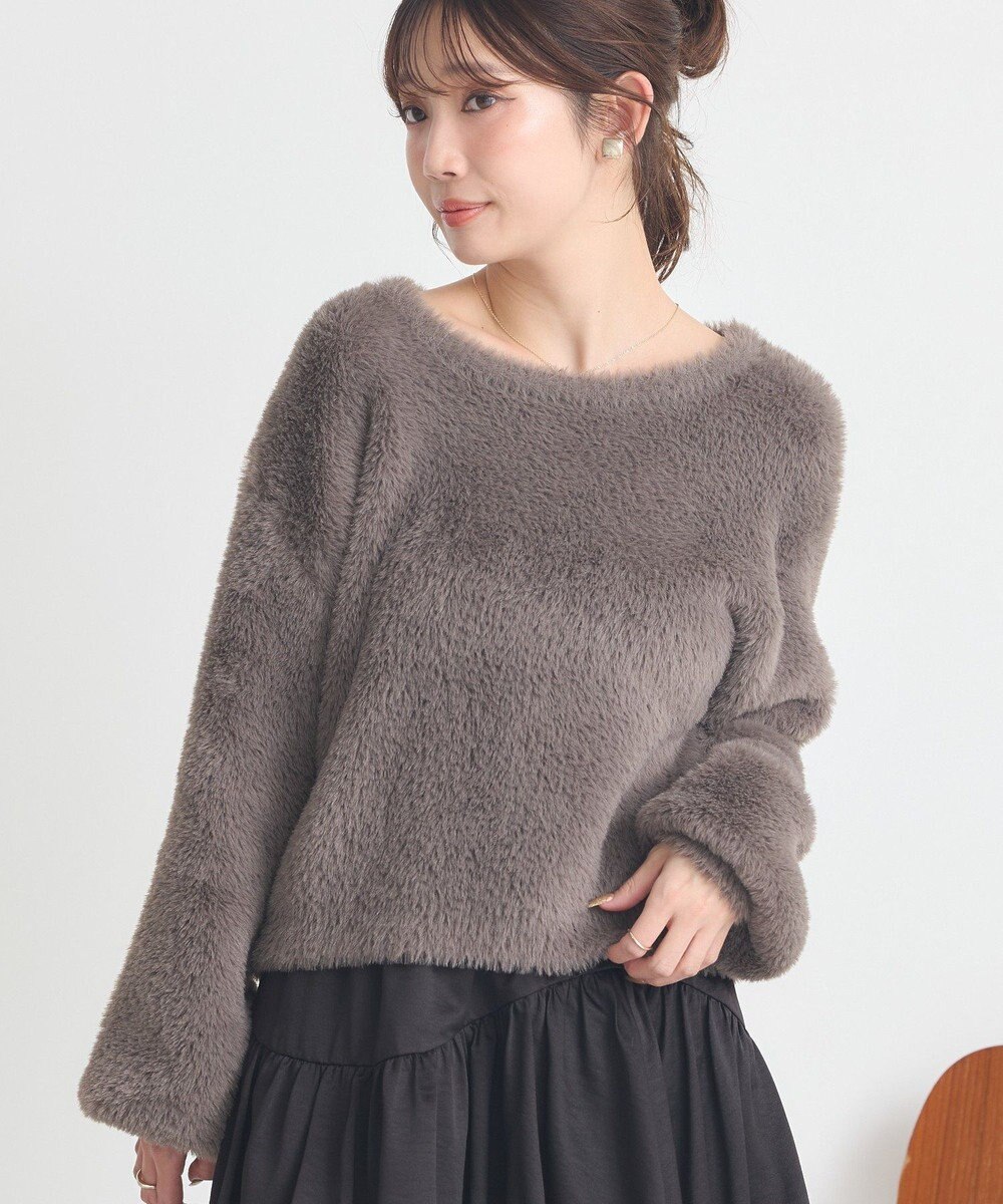 earth music&ecology Ｗフェイスシャギープルオーバー 