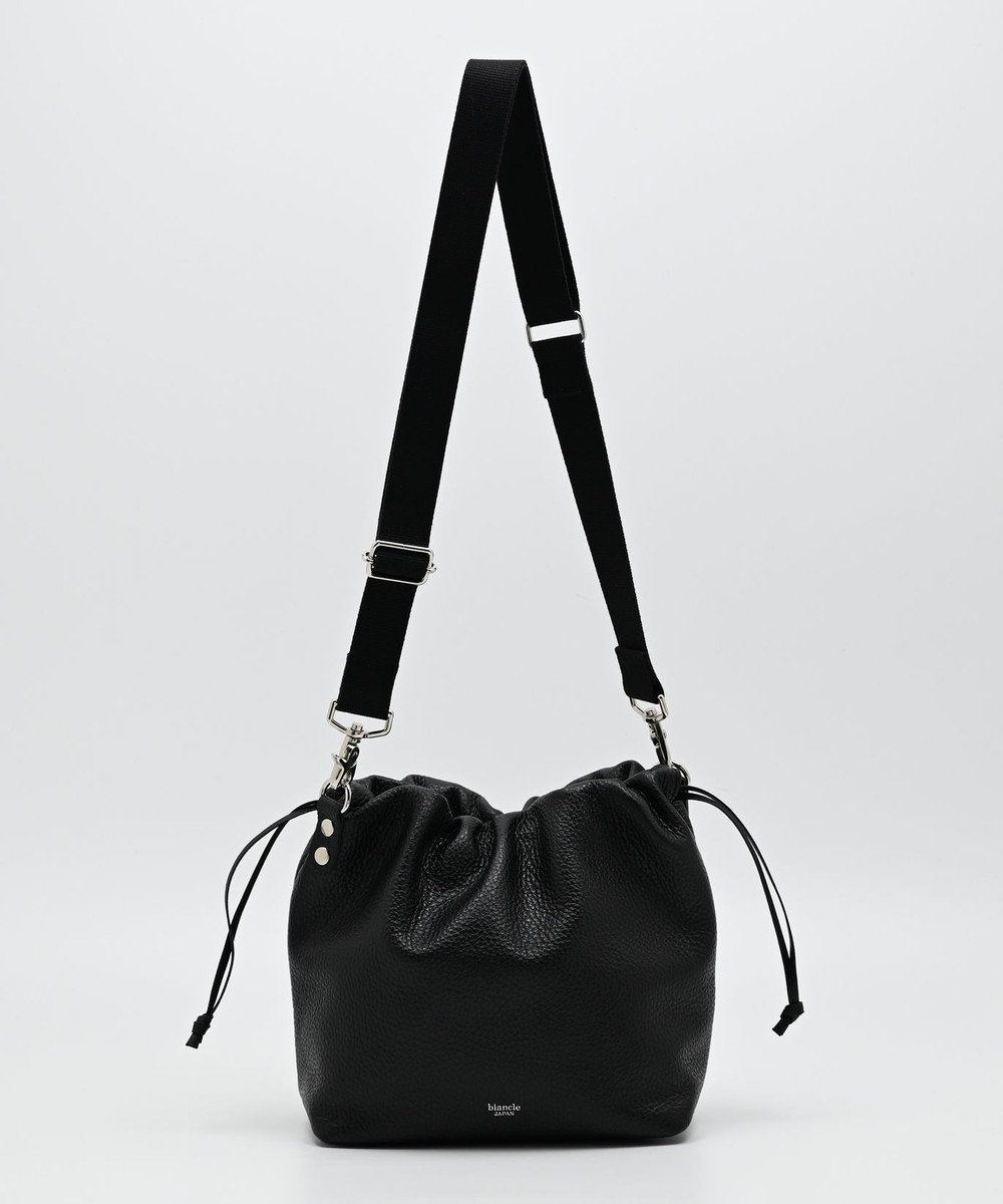 blancle シュリンクレザー ドローストリング2wayバッグ 