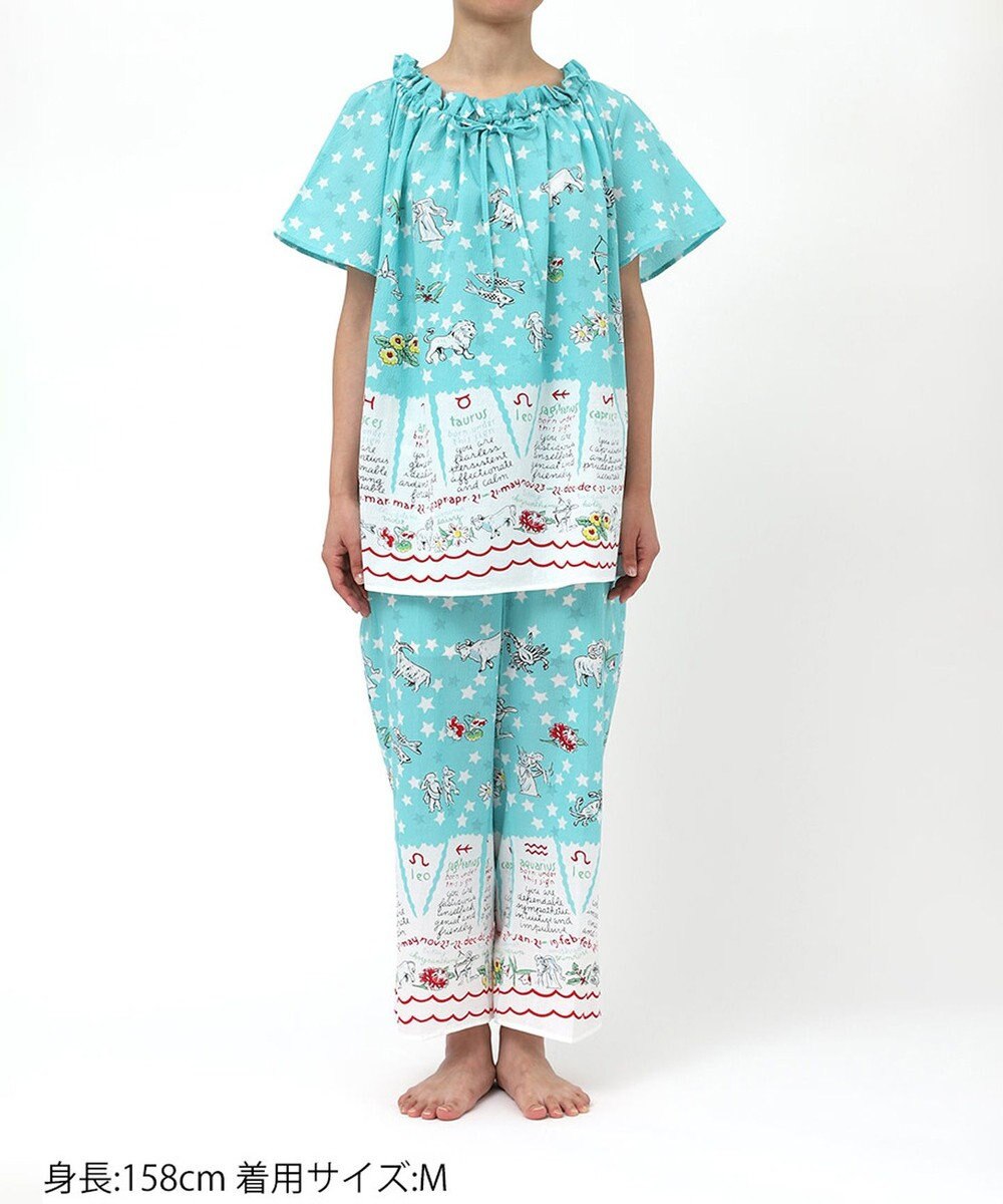 tsumori chisato SLEEP ツモリチサト パジャマ 5分袖 半袖 9分丈 綿100%(本体) ローン素材 レディース UDT146 /ワコール 