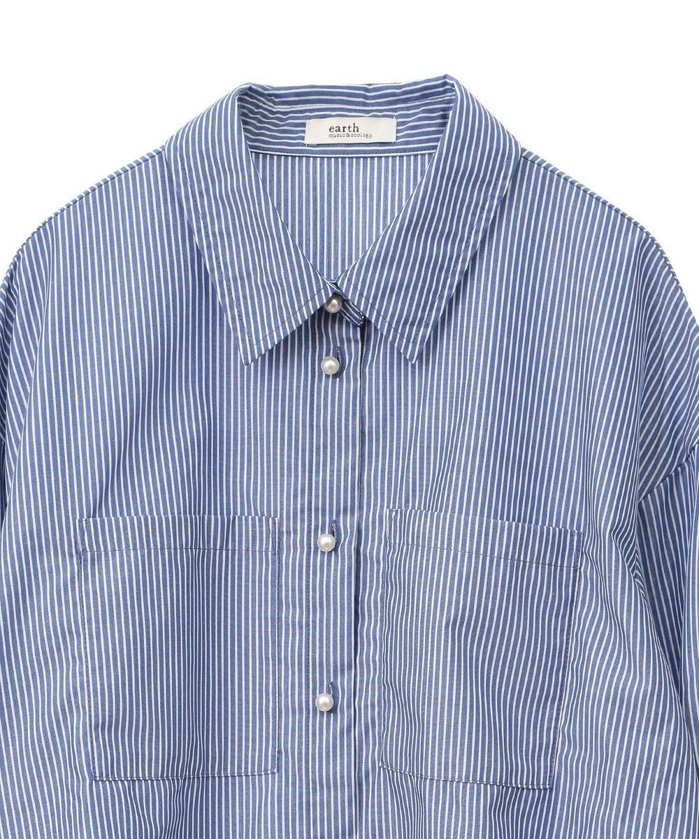 earth music&ecology オーバーフレアシャツ 