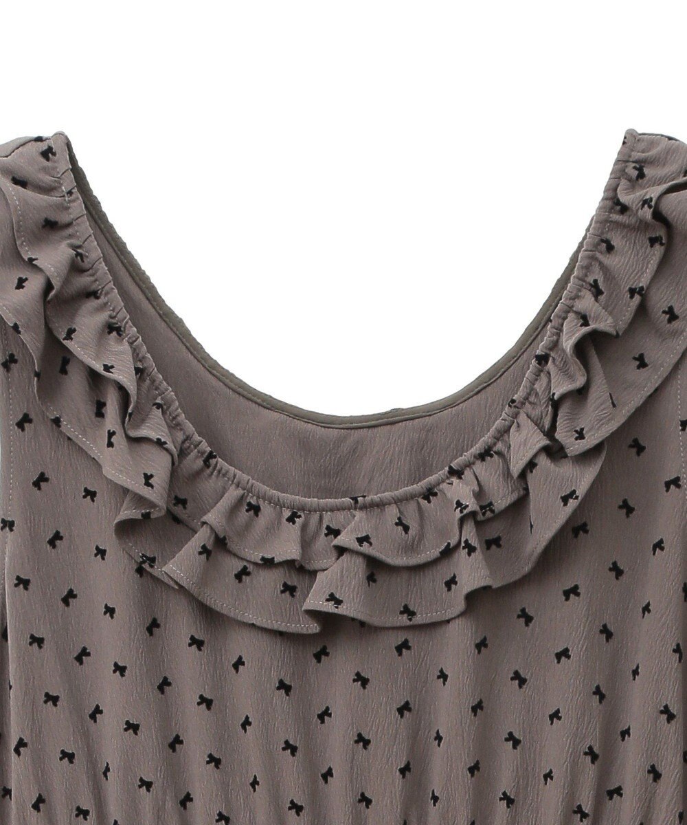 Green Parks ■ＥＳＣＡＲ　リボンｐｔフリルネックワンピース 