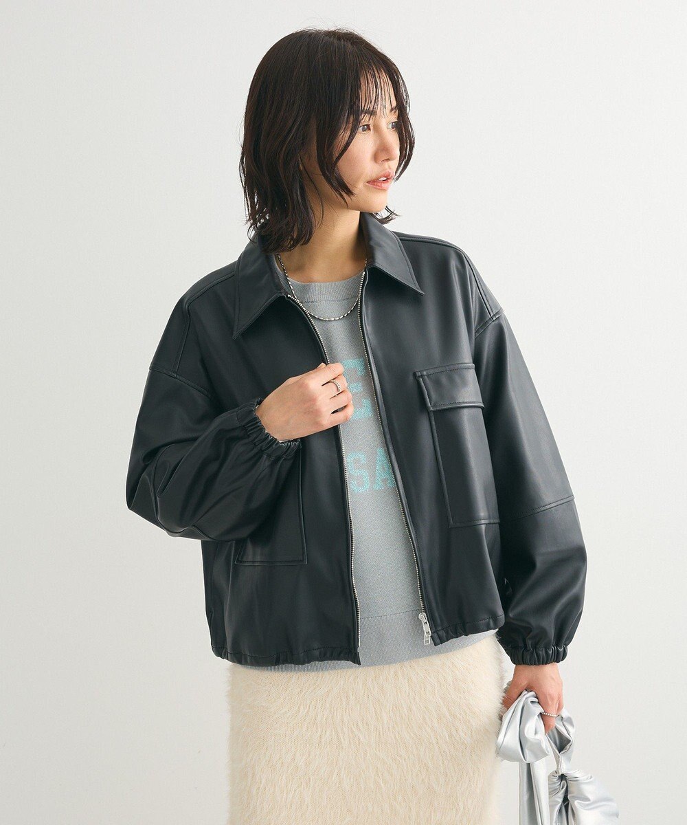 Green Parks フェイクレザージャケット 