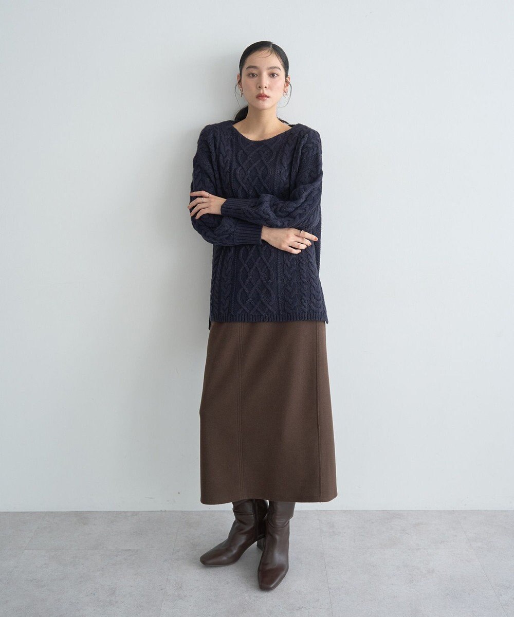 YECCA VECCA メルトンナロースカート 