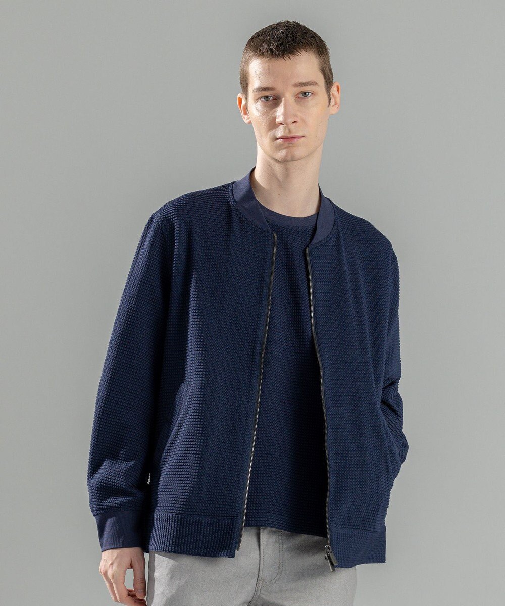 JOSEPH HOMME 新色追加【オリジナル素材/シワになりにくい】ライトタックジャージー ジップアップブルゾン 