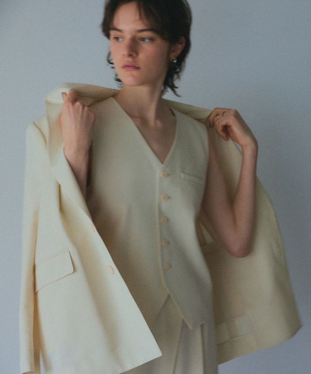 NAVE 【Nave・セットアップ可】ウールポリエステルツイルベスト 