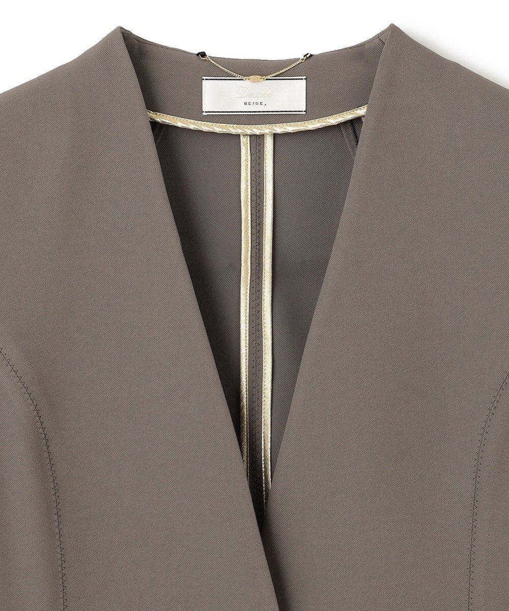 BEIGE， LUIZA / ノーカラージャケット 