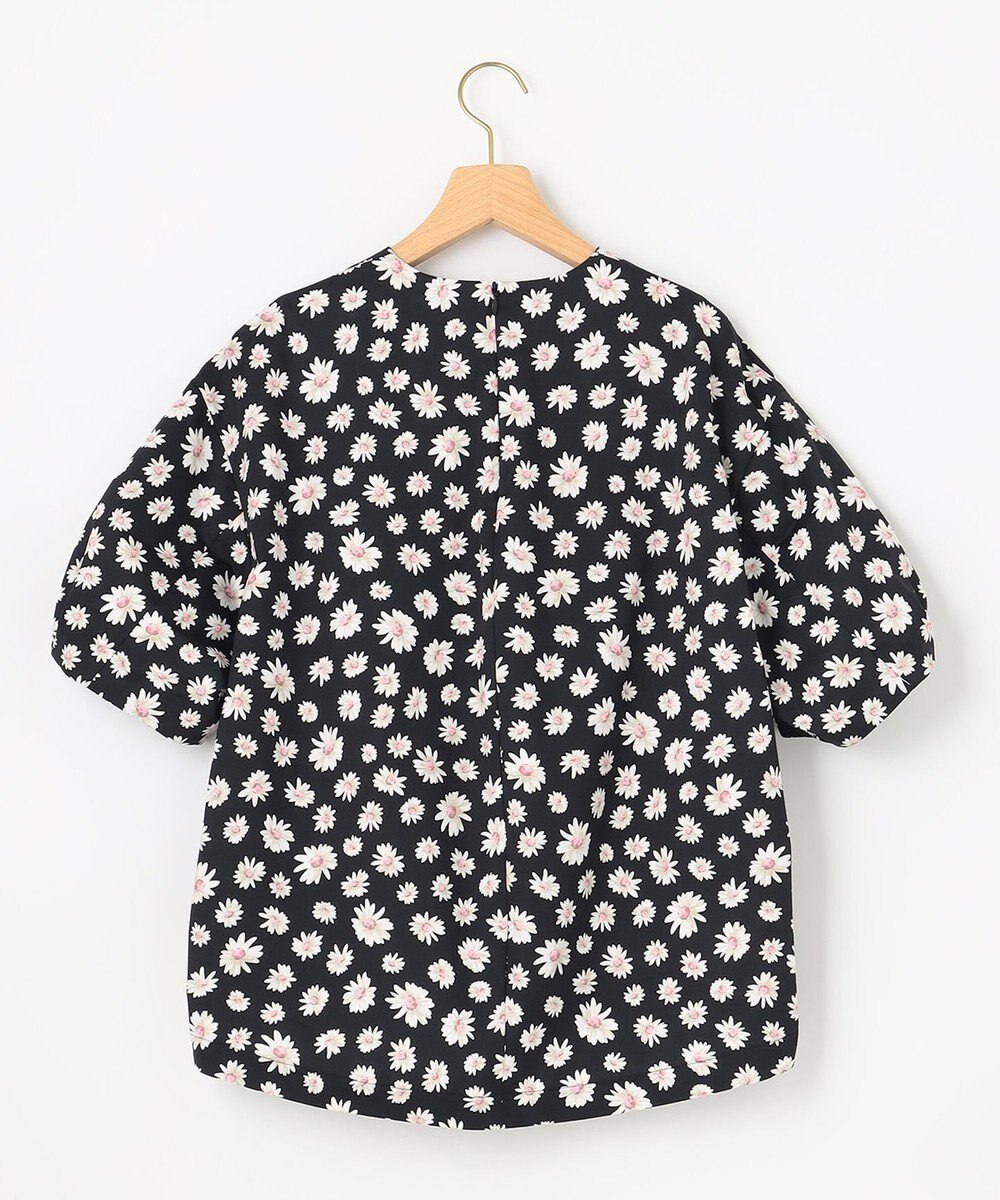 組曲 S 【組曲×setsuko sagittaire】ハイカウントストレッチプリント ブラウス 