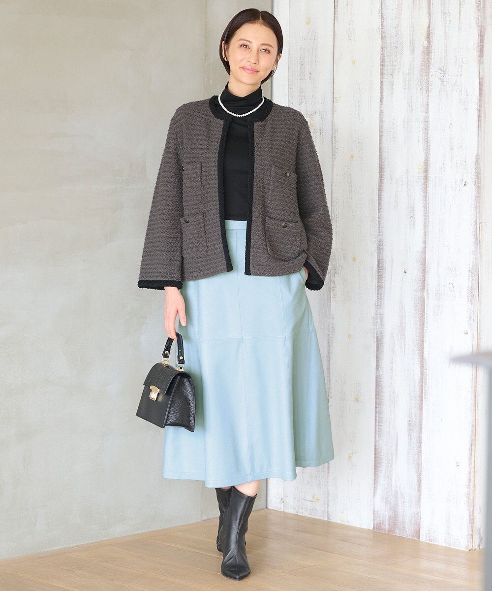 自由区 ラムレザー スカート 