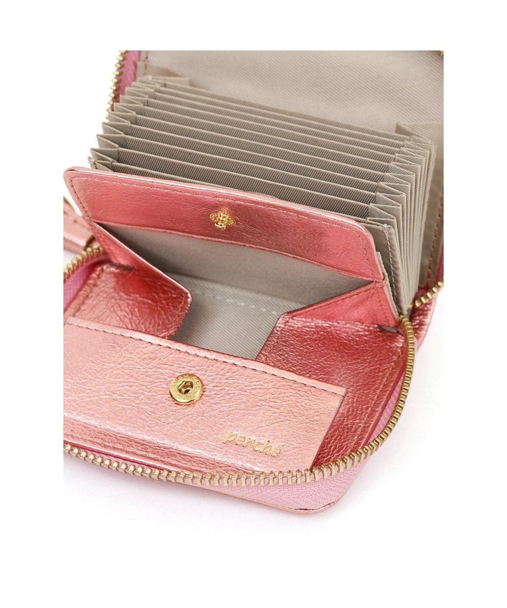 UNBILLION ペルケ perche / ドット型押し・ジャバラカードウォレット 