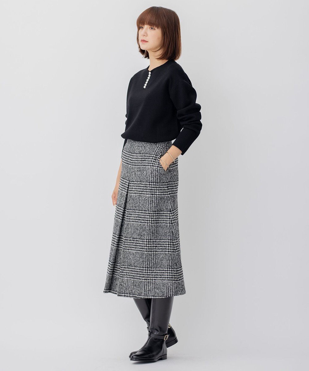 23区 ウールブレンド ラインパール プルオーバー 