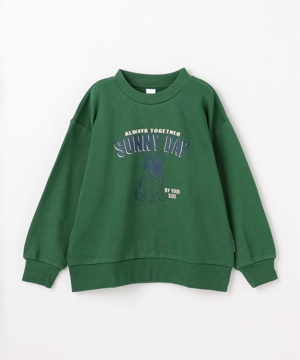 ANY KIDS アニマルプリント 裏毛トレーナー 