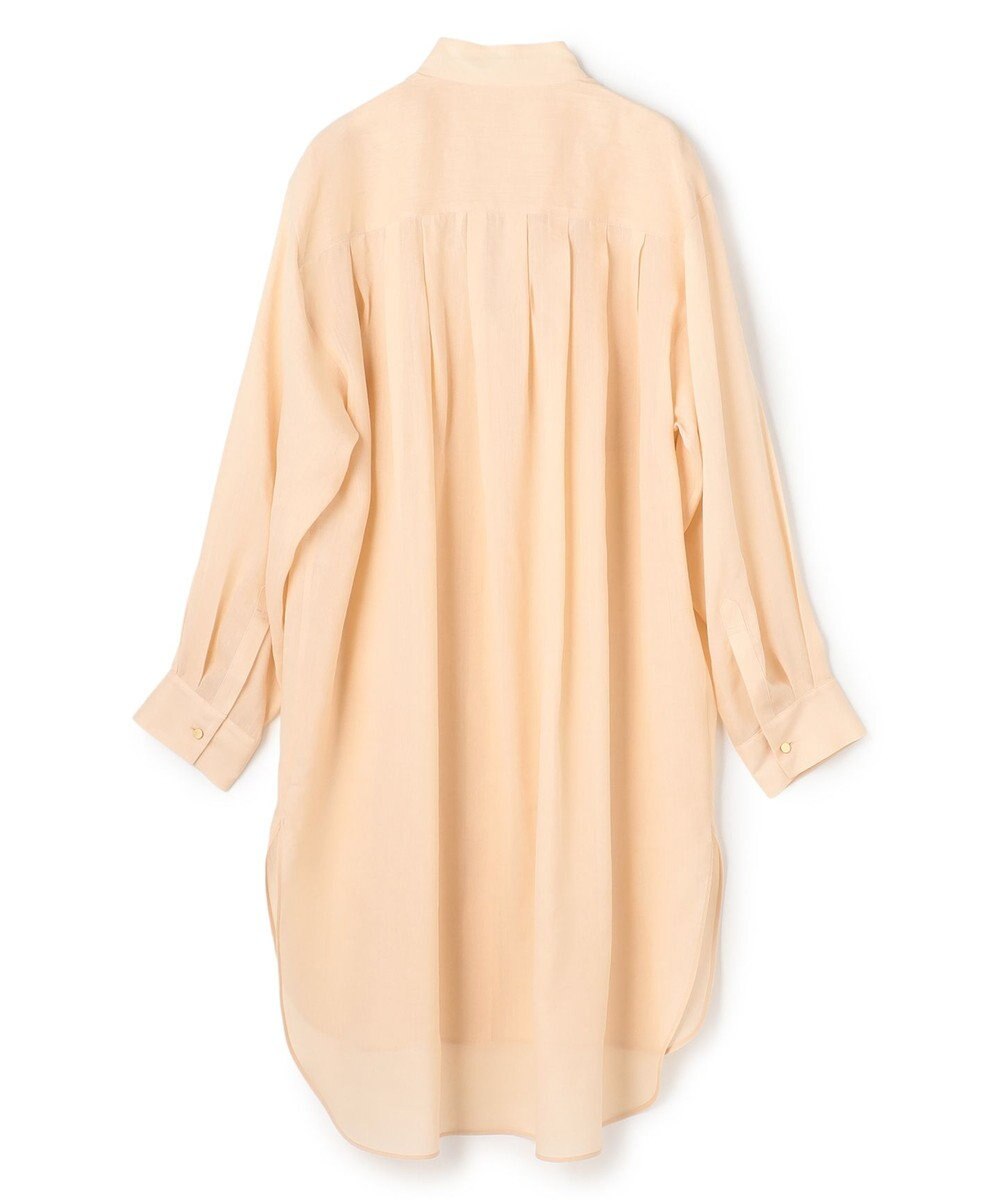 BEIGE， PAULINE / リネンヴィスコースオーバーサイズロングシャツ 