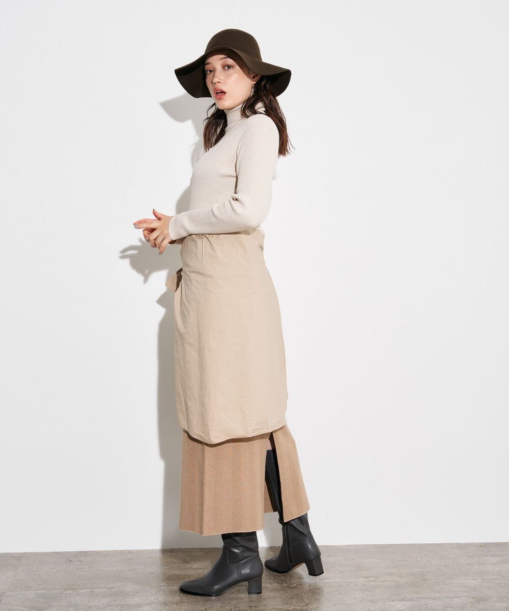 J.PRESS YORK STREET 【WOMEN】リブタートルニット 