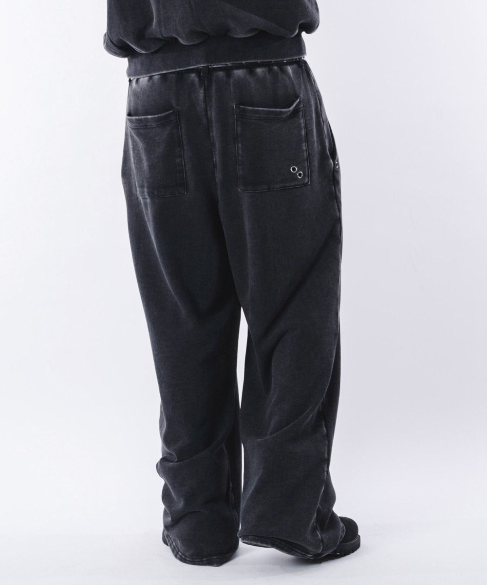 WEGO 【ウエストゴム/ユニセックス着用ITEM】ブリーチハトメスウェットパンツ 