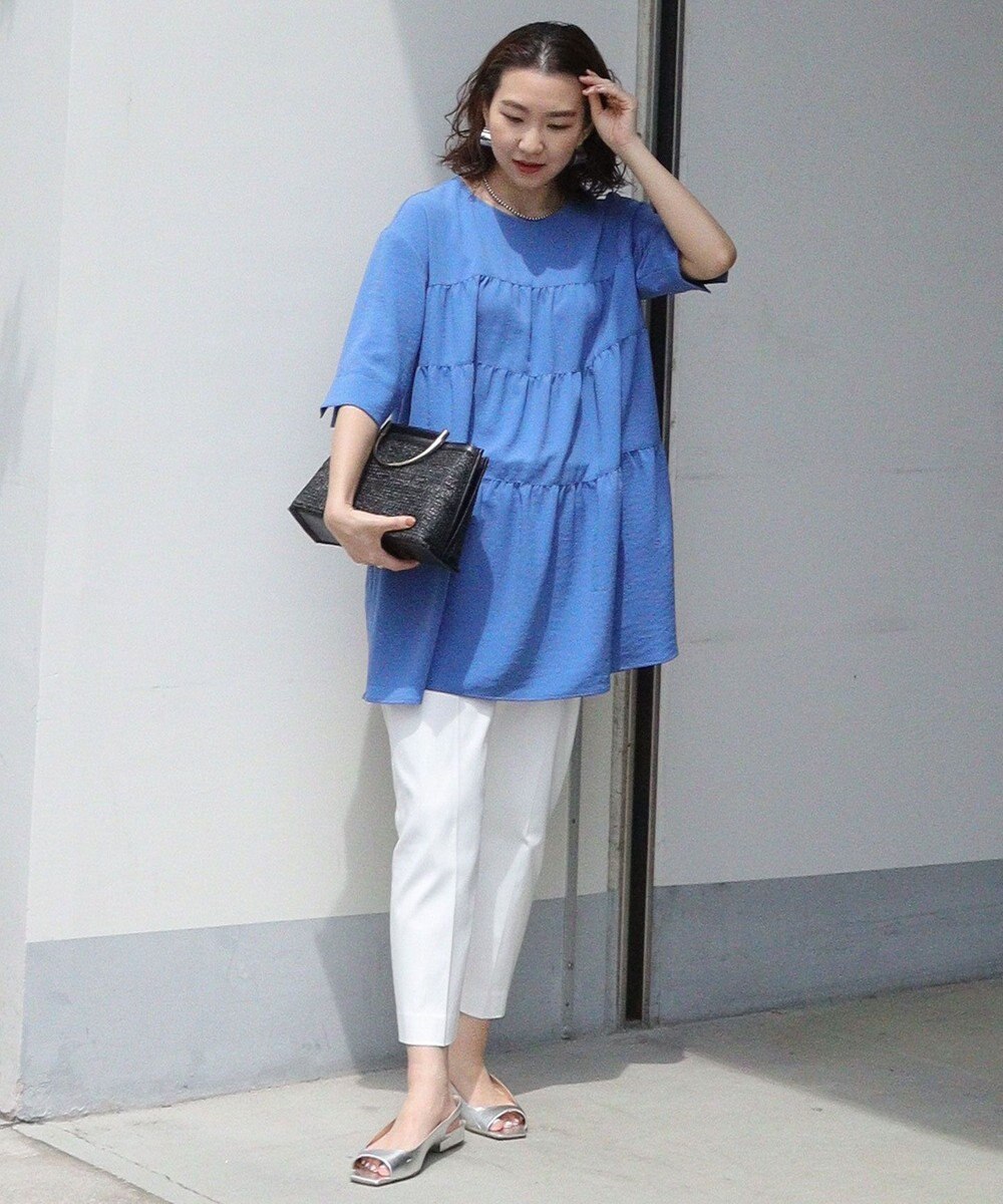 自由区 【接触冷感・撥水防汚加工】COOLMAX テーパードパンツ 