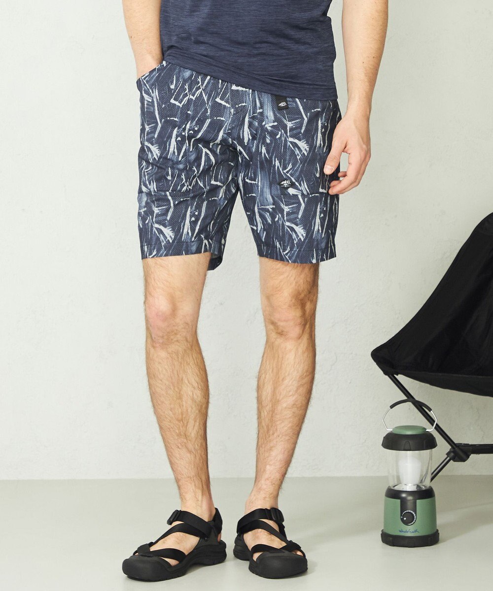 JOSEPH ABBOUD MOUNTAIN 【UNISEX】軽量/ECO撥水 3Dエンボスリーフショーツ 