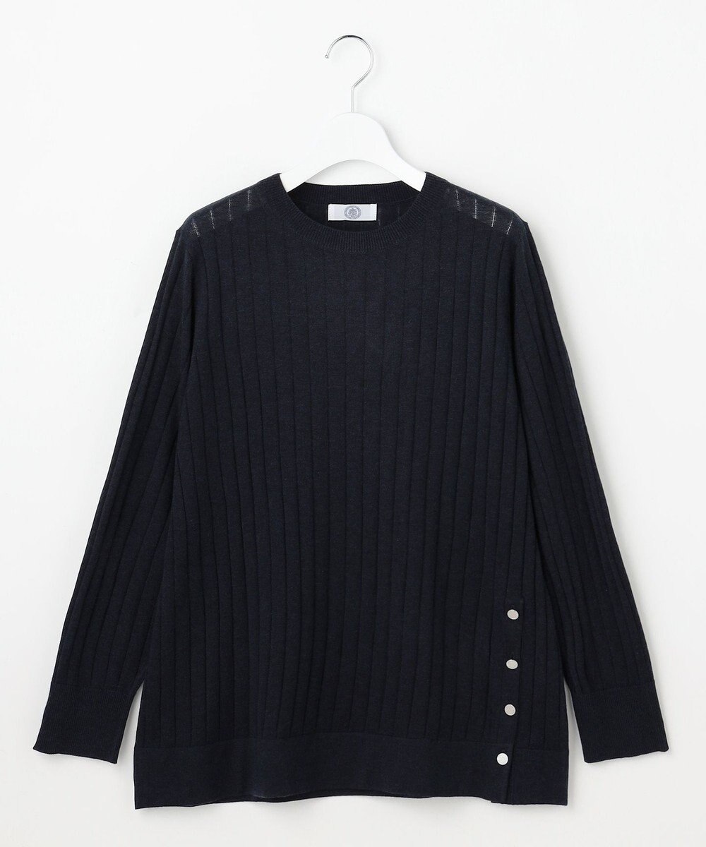 J.PRESS LADIES WORETED WOOL BLEND クルーネック ニット 