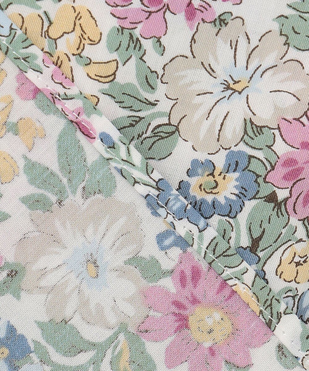 J.PRESS LADIES 【洗える】 LIBERTY Honeydew/Kate&Mil スタンドカラー ブラウス 