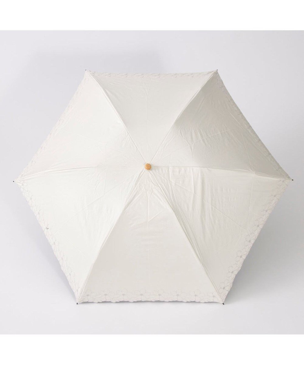 UNBILLION カシュネ cachenez / 【晴雨兼用】【日傘】 【UV カット率99.999.9％以上】PU軽量フラワー刺繍ミニ折りたたみ傘 