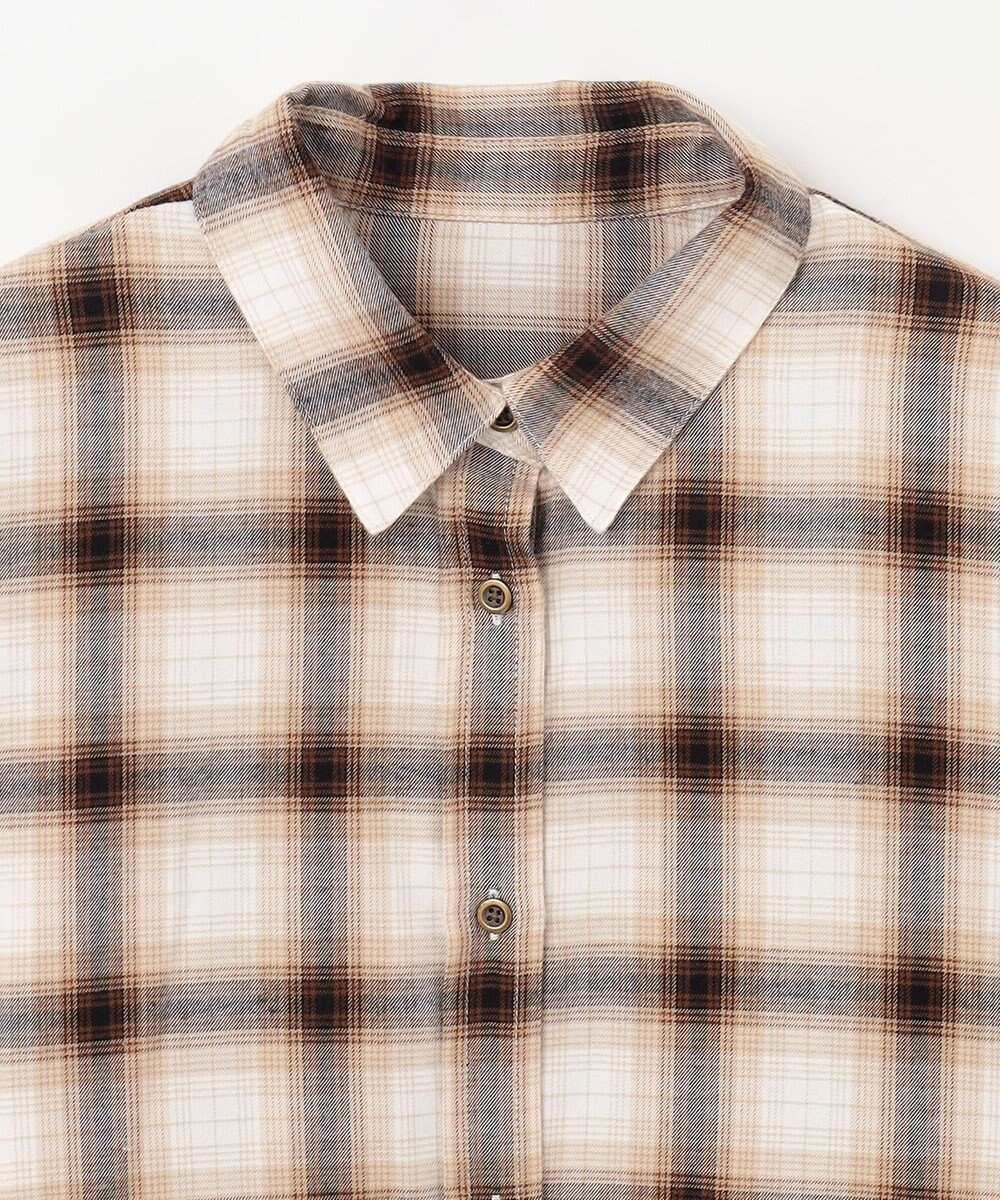 ANY オンブレーチェックシャツ 