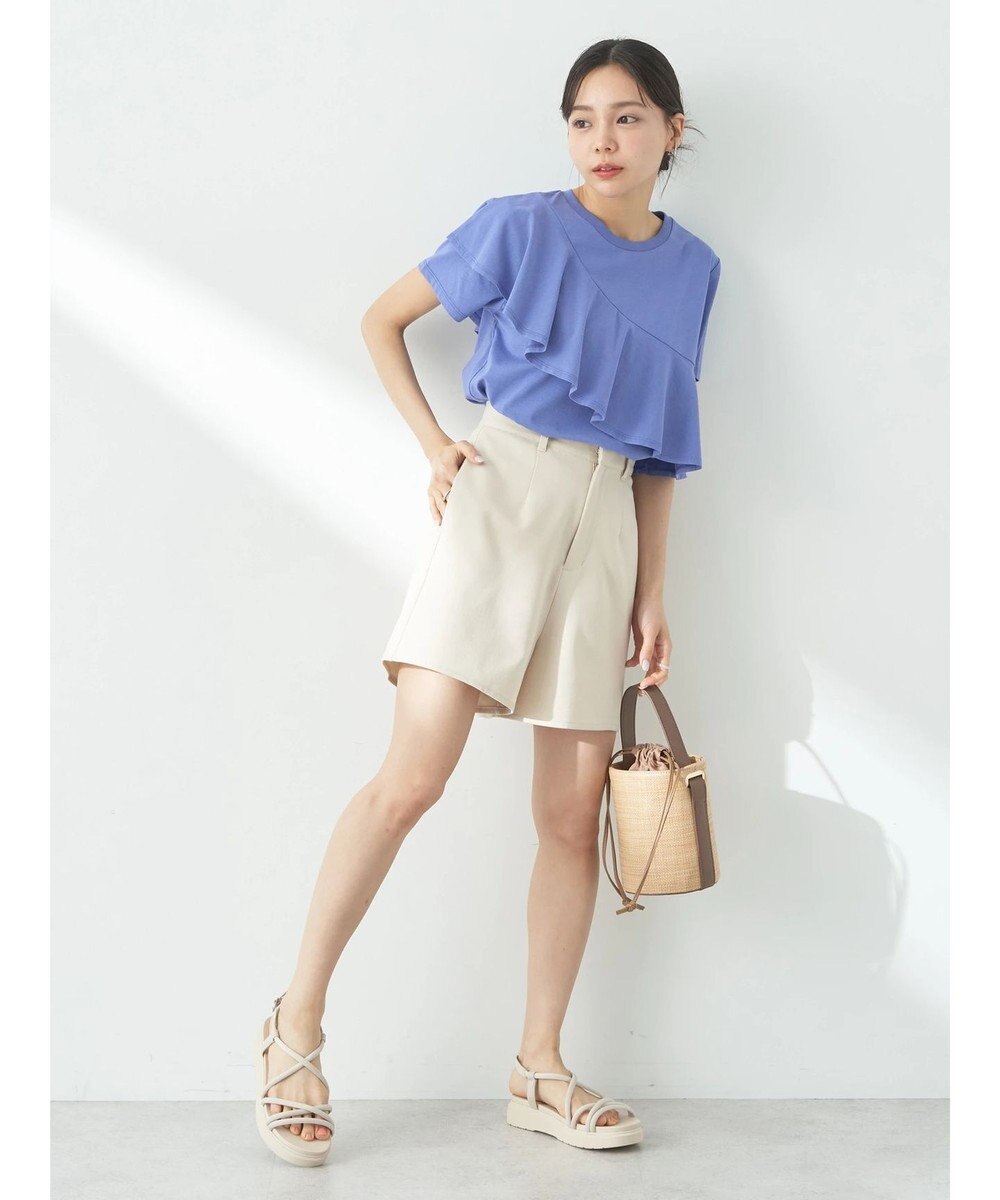 earth music&ecology フロントフリルプルオーバー 