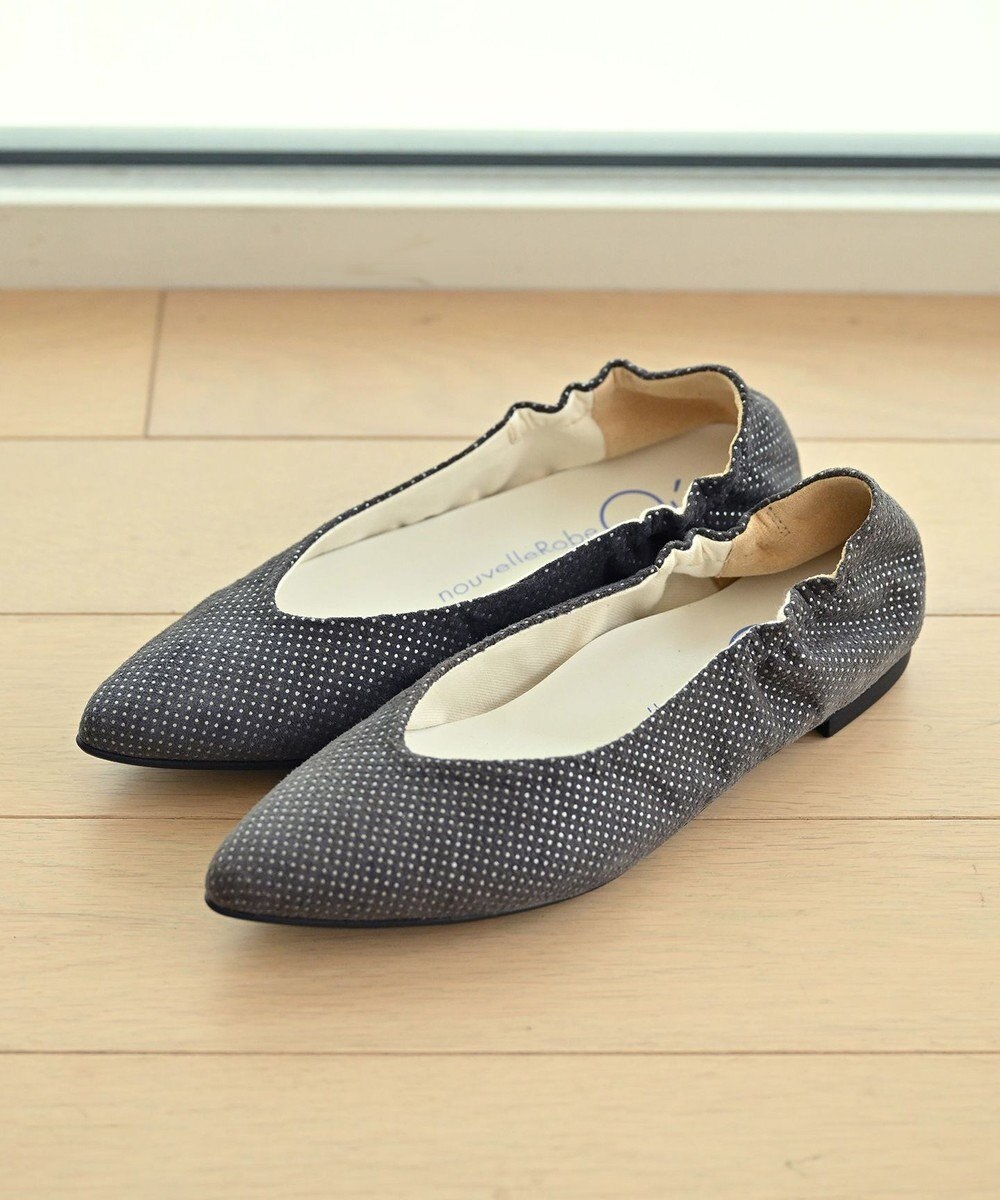 nouvelleRobe Oū 新色追加【本革・高反発】Pointed-plain ポインテッドトゥ Vカットパンプス 