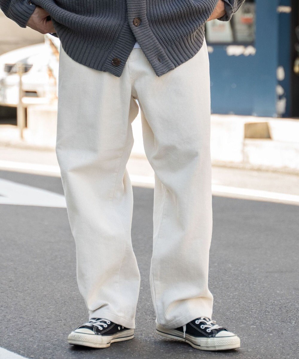 WEGO コーデュロイイージーワイドパンツ 