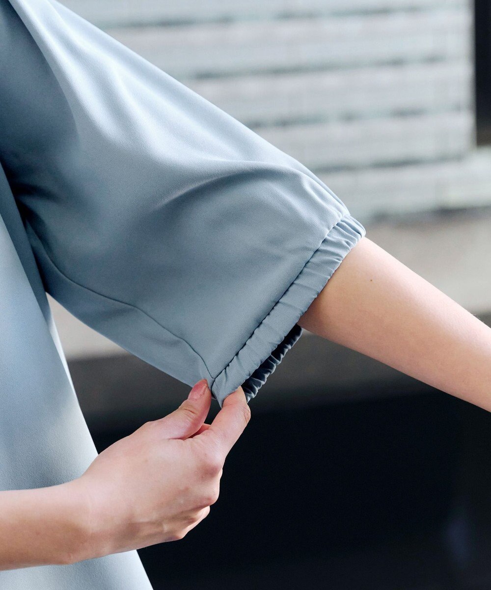 Tiaclasse 【洗える】裾フリルパフ袖チュニック 