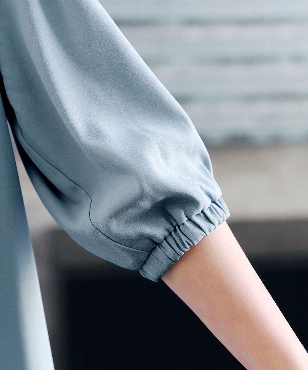 Tiaclasse 【洗える】裾フリルパフ袖チュニック 