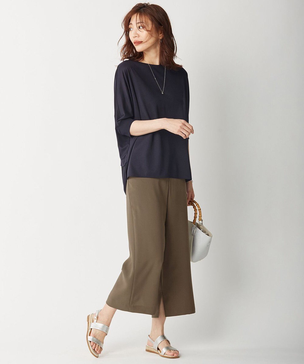 J.PRESS LADIES 【洗える】リラクシオンツイル パンツ 