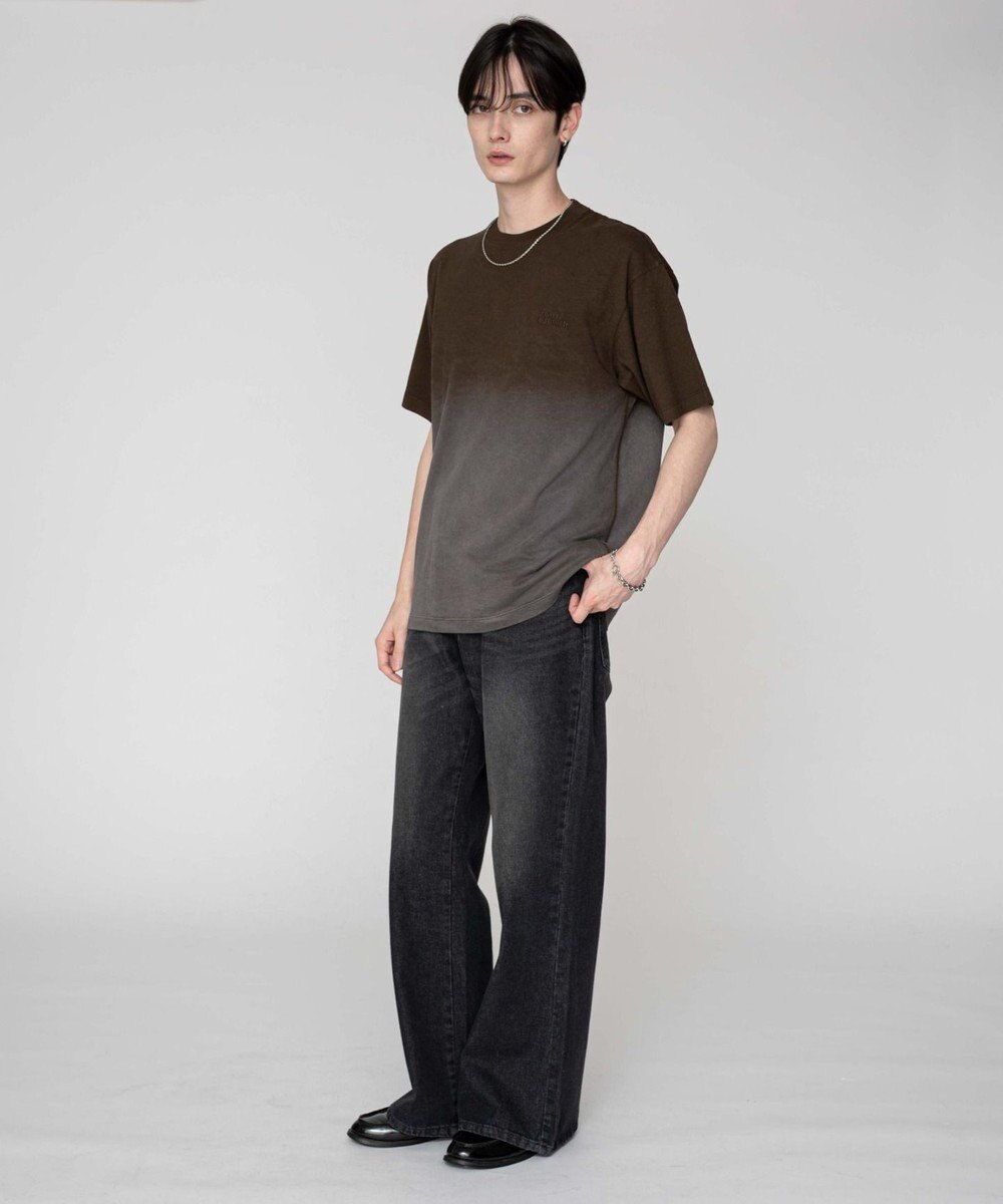 WEGO 【ユニセックス着用ITEM/MLサイズ展開】グラデーションワンポイントT（SS） 