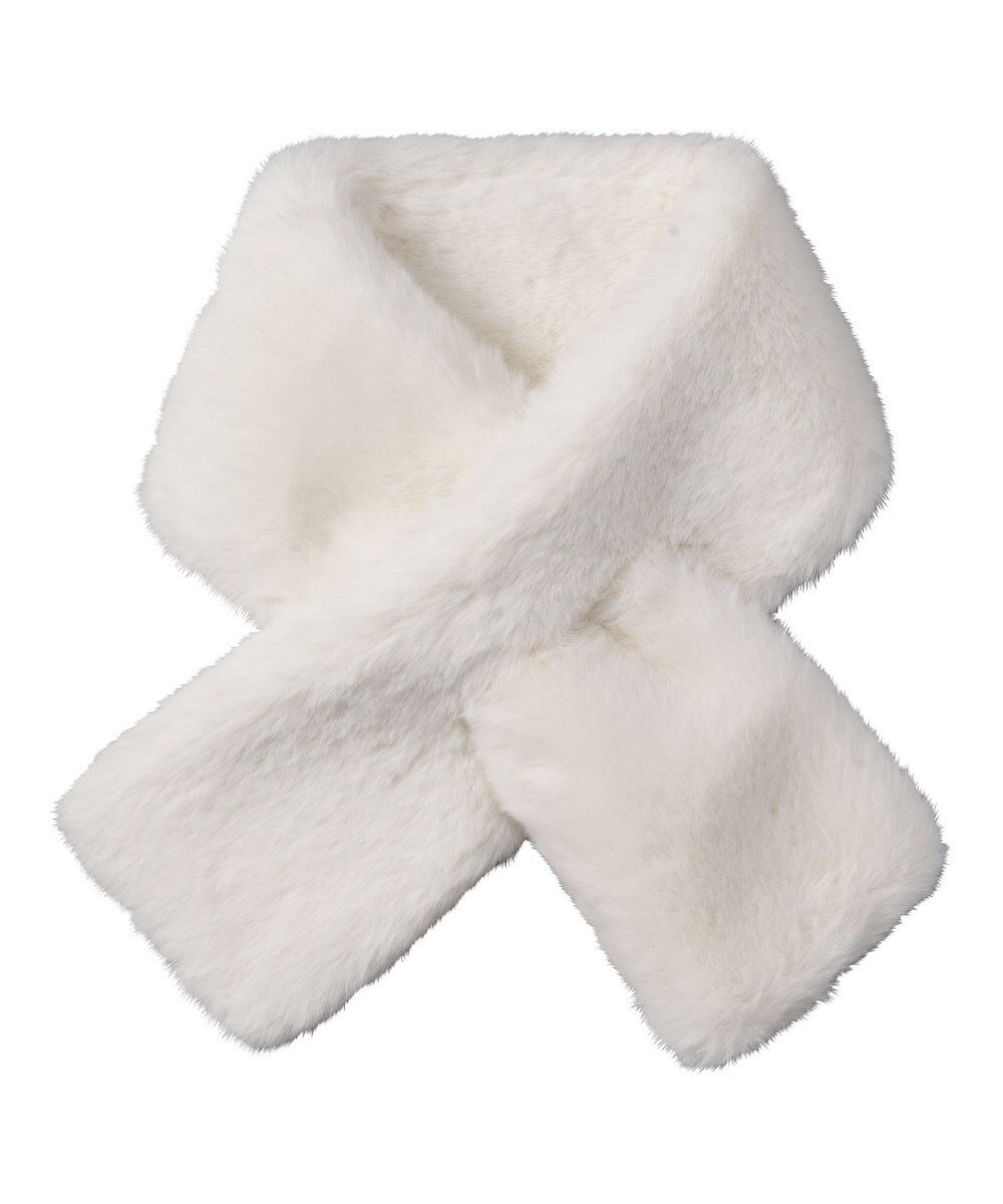 MOONBAT estaa【洗える】ポメラニアンみたいなふわふわフェイクファーマフラー 