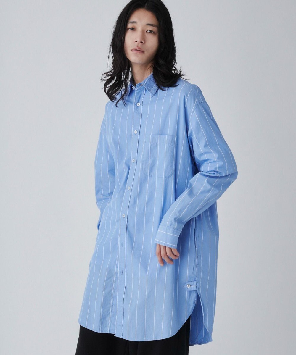 WEGO ストライプロングシャツ 